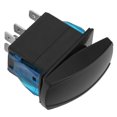 thumbnail image 2 of 5Pin On Off Switch, Multiple Protections Blue Backlit Marine Boat Rocker Switch Reinforced Back Design Universal  For 12-24V Vehicles Yachts SUV Trucks, 2 of 8