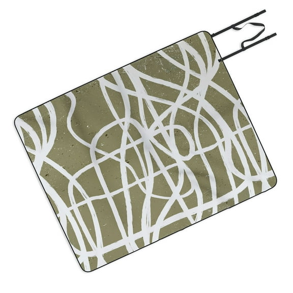 Society6 Ninola Design Japandi Minimal Marker Beige Picnic Blanket