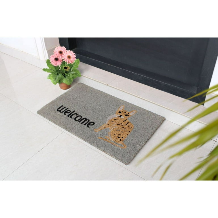 Rugsmith White Machine Tufted Dogs Doormat, 18 x 30