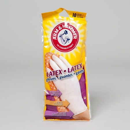 Arm & Hammer Disposable Latex Gloves, , 10 Ct