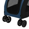 thumbnail image 2 of Foldable Dog Stroller Full Zipper Large Space Strong Bearing Capacity Breathable Pet Stroller for Outdoor Travelling, 2 of 5