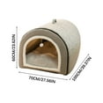 thumbnail image 3 of Herrnalise Pet Dog Bed for Indoor Cat Small Doggy,Portable Soft Plush Puppy House,Size S-3XL for ​Cat and Puppy,Warm Cozy PremiumCave Sleeping Nest for Cats and Dogs,Grey, 3 of 7