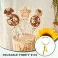 thumbnail image 5 of Uxcell Wire Twist Ties Reusable for Plastic Bags Treat Candy Bag Plants, Craft Projects Gold, 5 of 7