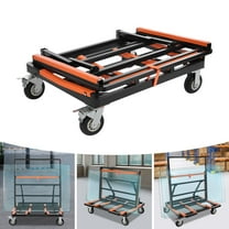 Upgrade Heavy Duty Folding Drywall Cart Drywall Dolly Panel Dolly with Swivel Wheels Load 2200lbs