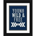 thumbnail image 1 of Robinson, Tamara 11x14 Black Ornate Wood Framed with Double Matting Museum Art Print Titled - Young, Wild and Free, 1 of 4