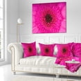 thumbnail image 2 of Designart Macro Photo of Gerbera Flower - Flowers Throw Pillowwork - 16x16, 2 of 4