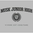 thumbnail image 2 of Men's Star Trek: Discovery Musk Junior High Black Logo  Graphic Tee Athletic Heather 3X Large, 2 of 5