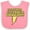 Pink and White, variant on Inktastic These Fools Put My Cape on Backwards&reg; Bolt Yellow Boys or Girls Baby Bib