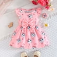 thumbnail image 4 of xfsWaSs Baby Girls Dress 2 Pack Toddler Summer Dresses Ruffle Sleeveless Cute Casual Sundress With Bowknot A-Line Beach Sundresses 9-12 Months, 4 of 8