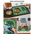 thumbnail image 5 of Large Induction Cooktop Protector Mat St. Patrick's Day Stove Top Covers for Electric Stove, Lucky Shamrock Gnomes Spring Green Decorative Stove Burner Cover Mats, Glass Top Stove Cover, 5 of 7