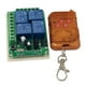 thumbnail image 1 of Interruptor de telemando Inalámbrico RF de 4 Canales Relay ( color ) - Interruptor de lámpara Inalámbrico, Receptor con Transmisor de 4 Botones, 433 M shamjiam Módulo de interruptor de control de relé, 1 of 7