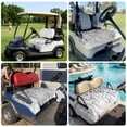 thumbnail image 6 of Golf Cart Seat Covers for 2 Seater,Eucalyptus Grey Microfiber Cart Seat Towel Blanket,Farmhouse Leaves Summer Spring Leaf Absorbent Breathable Non Slip Bench Seats Protector for Golf Course 51"x31", 6 of 9