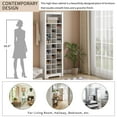 thumbnail image 2 of 30 Shoe Organizer - Shoe Cabinet with Multiple Storage Capacity, Free Standing Tall Cabinet, Versatile Use for Hallway and Bedroom-White, 2 of 9