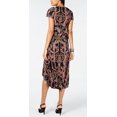 thumbnail image 2 of Thalia Sodi Women's Printed Cutout Waist High Low Hem Dress Black Size Large, 2 of 3