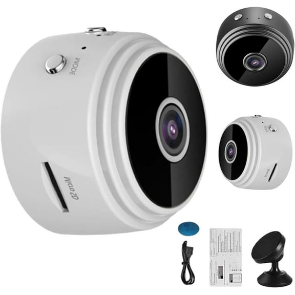 Guardhouses Watcheye Security Camera, Guardhouses Camera, Household Mini Cameras, Mini 4g Wireless WiFi Cameras 1080p Hd Night Vision, App Remote for Home, Indoor, Outdoor(White,1 PC)