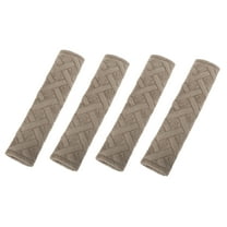 Motoforti 4 Pcs Velvet Car Shoulder Seatbelt Pad Covers Universal Khaki 27.5x6.5cm