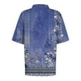 thumbnail image 4 of EHTMSAK Women'S Polo Shirts With Short Sleeves Plus Size Floral Collared Lightweight Loose Tee Breathable 2024 Trendy Wicking Shirts Dressy Summer Tops Blue L, 4 of 4