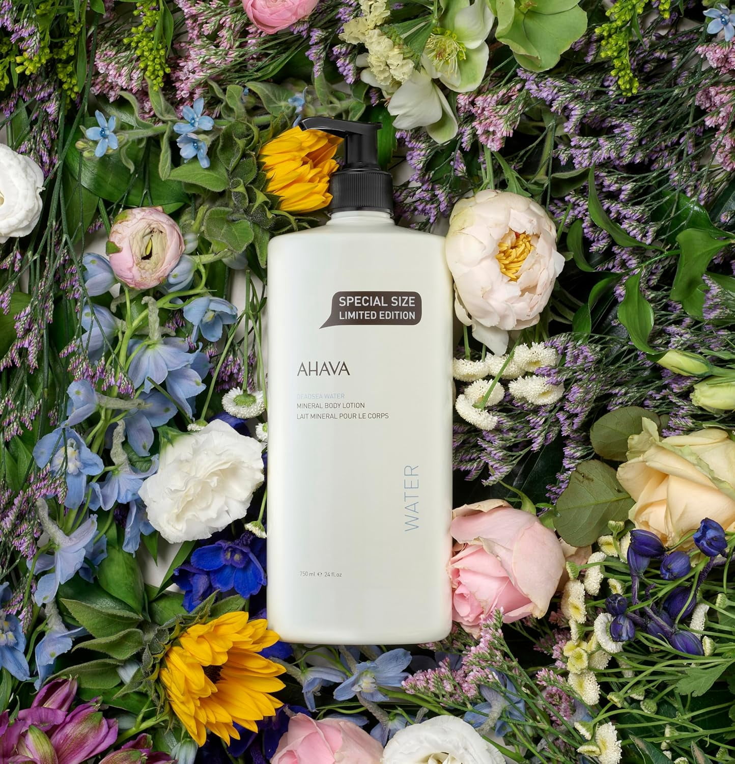 AHAVA Dead Sea Water Mineral Body Lotion – Daily Hydration with Osmoter™ | Nourishing Dead Sea Minerals & Botanical Extracts | Lightweight, Fast-Absorbing Moisturiser, 24 Fl Oz (Packaging May Vary)