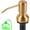 Golden, variant on Soap Dispenser for Kitchen Sink, Sink Soap Dispenser with Threaded Shaft Shank, " Extension Tube Connects Directly to Dish Soap Container, Pump Base(Golden)