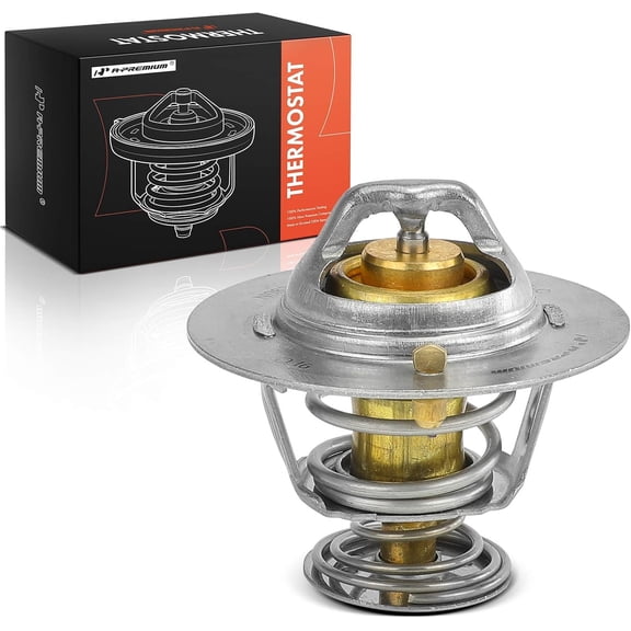 A-Premium Engine Coolant Thermostat Compatible with Ford F-150, F-250, F-650, Explorer, Mustang, Expedition, E-150, E-250, Excursion & Lincoln Navigator & Chevrolet Chevette & Pontiac & Mercury
