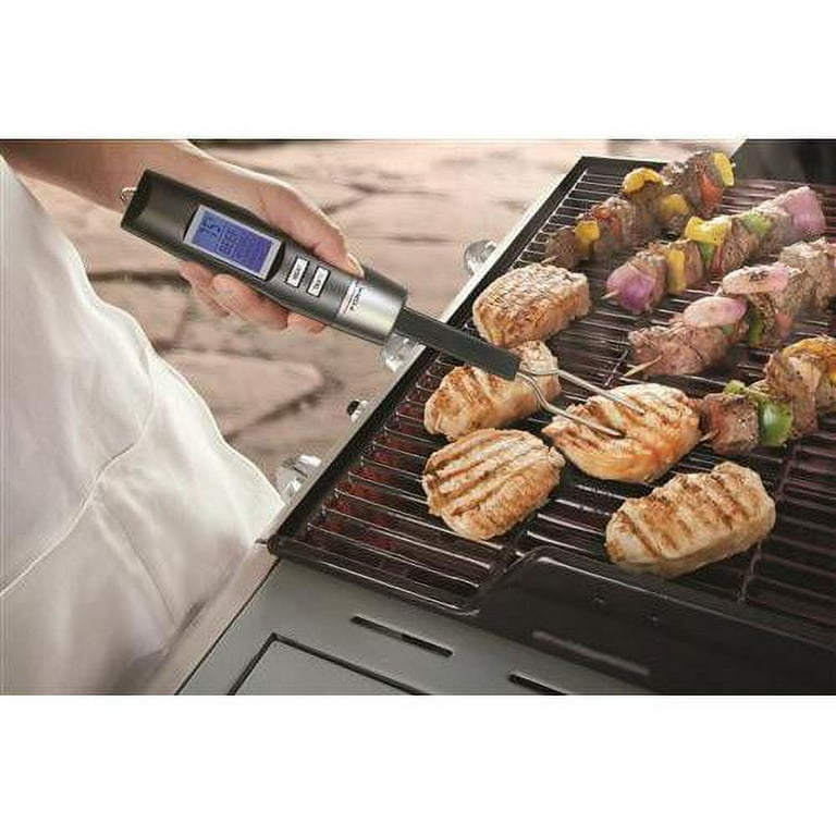Chefs Basics Select Barbecue Thermometer Stainless Steel Fork shows  Temperature in Fahrenheit and Celsius, Backlit LED Display - Bed Bath &  Beyond - 22591535