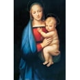 thumbnail image 2 of Raphael 13x18 Gold Ornate Wood Framed with Double Matting Museum Art Print Titled - Madonna del Granduca, 2 of 4