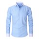 thumbnail image 1 of Blusa y camisa de manga larga con cuello vuelto para hombre, cárdigan a rayas con cuello vuelto, camisa de botones de estilo profesional, blusa de poliéster para hombre, 1 of 4
