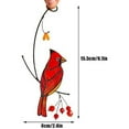 thumbnail image 2 of xiaxaixu Cardinal Bird Epoxy Craft Pendant, Creative Hanging Ornament, 2 of 9