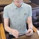 thumbnail image 5 of Camiseta polo de algodón para hombre, ropa de verano de manga corta de alta calidad para hombre, camisetas con cuello, ropa urbana sencilla, tallas grandes, 5 of 5
