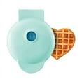 thumbnail image 1 of Mini 4" Electric Waffles Maker Bubble Egg Cake Oven Breakfast Waffle Machine, Premium Non-Stick Plates（Blue Heart Shape）, 1 of 6