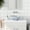 Blue, variant on vidaXL Countertop Basin White and Blue Round Φ16.1x5.5" Ceramic