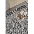 thumbnail image 3 of Ambient Rugs Bordered Transitional Rug - 2 ft. x 4 ft., Light Grey, Accent Rug with Geometric Pattern, 3 of 9