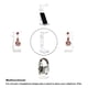 thumbnail image 4 of Soporte para auriculares Geekdigg de acrílico con organizador de cables transparente, 4 of 5