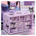 thumbnail image 2 of Sanrio Kuromi Kawaii Anime accesorios para el cabello, caja de almacenamiento Diy, lindo dibujos animados Cinnamoroll, dormitorio, cajón dividido, caja de juguetes para niña gym unisex, 2 of 2