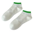 thumbnail image 2 of Dujiujun 1 Pair Unisex Socks Sallow Cut No Odor Solid Color High Elasticity Anti-slip Breathable Soft Sweat-absorption Anti-shrink Sports Cotton Ankle Socks, 2 of 7