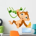 thumbnail image 1 of Baby Monkey Tree Wall Decal Wallmonkeys Peel and Stick Graphic (24 in W x 23 in H) WM271386, 1 of 4
