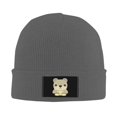 thumbnail image 2 of ZICANCN Bear Cartoon Knit Beanie Hat, Winter Cap Soft Warm Classic Hats for Men Women, Deep Heather, 2 of 8