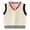 Z-287Beige, variant on FAOWME Kids Boys Girls Knitted Vest Sleeveless V Neck Patchwork Warm Loose Knitwear Top For Autumn Winter Daily Wear,Beige,3-4 Years