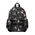thumbnail image 3 of Australian Shepherd Dog and Footprints Backpack for School,Cute School Bag,Schoolbag with Adjustable Shoulder Straps & Padded Back,15.25"x11.5"x5.25", 3 of 6