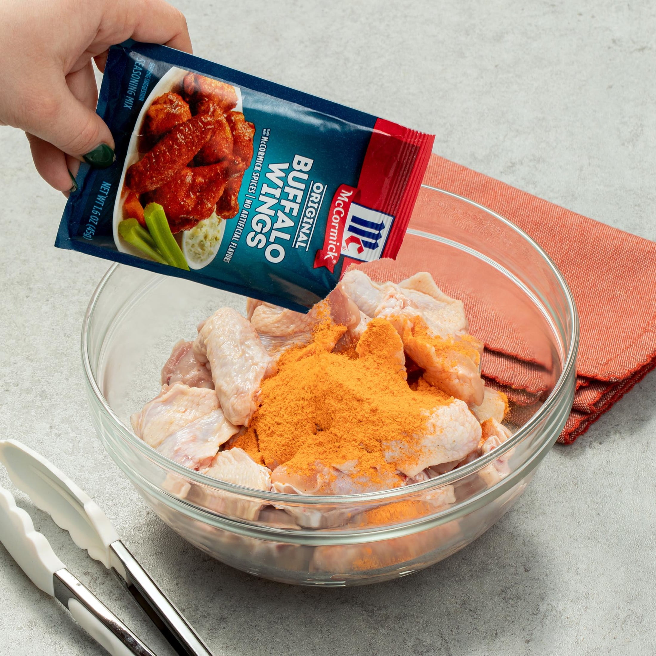 McCormick Original Buffalo Wings Seasoning Mix, 1.6 oz Packet