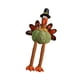 thumbnail image 2 of Escultura de muñeca de patas largas para decoración de Acción de Gracias, pavo de peluche de juguete para el hogar Verde, 2 of 9