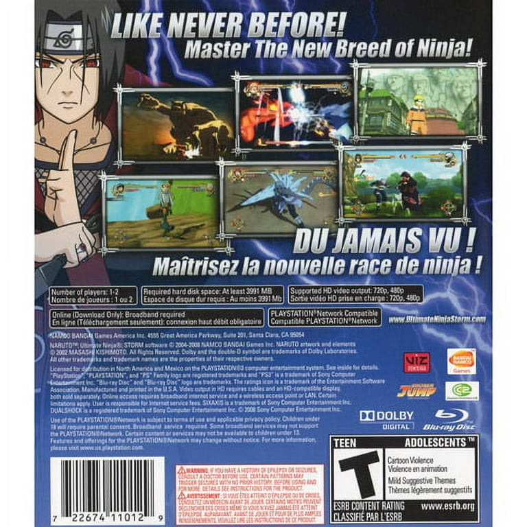 Naruto Ultimate Ninja Storm 1 – PS3 – Complet – Comme Neuf – Version Eur
