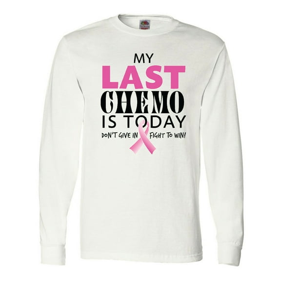 Inktastic My Last Chemo is Today Long Sleeve T-Shirt
