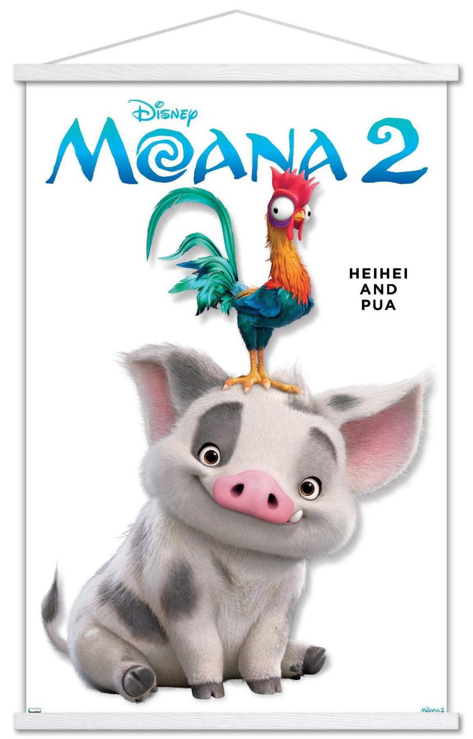Disney Moana 2 - Heihei and Pua Feature Series Wall Poster, 22.375" x 34"
