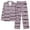 Pink, variant on Aofany Pajamas Set for Women Long Sleeve Sleepwear Button Down Nightwear with Long Pants Soft Comfy Stripes Pjs Lounge Set