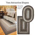 thumbnail image 3 of Homespice Oval Outdoor Braided Rugs, 27" x 45", Midnight Moon, 3 of 5