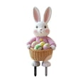 thumbnail image 2 of QuanTara Set of 4 Easter Yard Signs, Plastic Spring Garden Decor with Stakes, 9.64x4.72in Weatherproof Outdoor Lawn Ornaments for Easter Party Home Decor, Pink, 2 of 6
