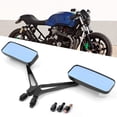 thumbnail image 1 of Espejos rectangulares para motocicleta, color negro, espejo retrovisor universal de 8MM y 10MM, CNC de aluminio, Compatible con, 1 of 5