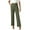 Army Green, variant on SwiftWear Women's High-Waisted Straight Leg Workout Trousers Comfortable Athletic Yoga Pants with Elastic Waist, Versatile Casual Sportswear S-2XL