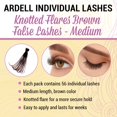 thumbnail image 3 of False Lashes ANDREA Knotted Flares Medium Brown 4 Packs, 3 of 5